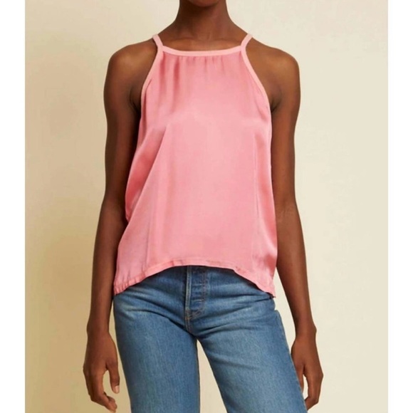 Nation LTD Sateen Ricky Cami - Coral Pink - Size Extra Small XS - NWT - Picture 2 of 14